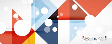 Geometrik soyut arkaplan. Tekno renk üçgen şekilleri. Kapaklar, afişler, el ilanları ve posterler ve diğer tasarımlar için vektör illüstrasyonu