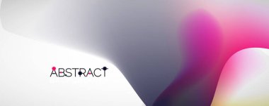 Akışkan renk gradyanı soyut arkaplan, modaya uygun renkli duvar kağıdı. Pankartlar, broşürler, posterler, afişler ve kapaklar için vektör ilüstrasyonu