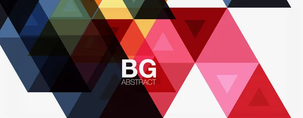 Mozaïek driehoek patroon abstracte achtergrond voor cover, banner, flyer en poster en andere sjabloon — Stockvector