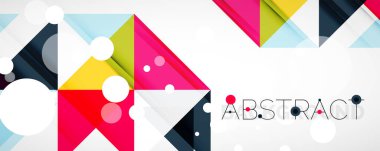 Vektör üçgen geometrik arkaplan kümesi. Kapaklar, afişler, el ilanları ve posterler ve diğer tasarımlar için vektör illüstrasyonu