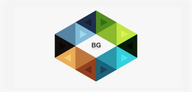 Kapak, afiş, el ilanı ve poster ve diğer şablon için mozaik üçgen deseni soyut arkaplan