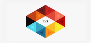 Kapak, afiş, el ilanı ve poster ve diğer şablon için mozaik üçgen deseni soyut arkaplan