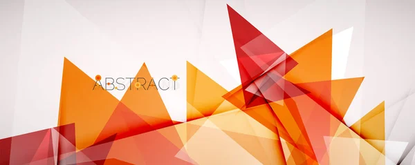 Geometrischer abstrakter Hintergrund. Farbdreieck-Formen. Vektor-Illustration für Covers, Banner, Flyer, Poster und andere Designs — Stockvektor