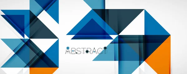 Geometrische abstracte achtergrond. Techno kleur driehoek vormen. Vector illustratie voor covers, banners, flyers en posters en andere ontwerpen — Stockvector