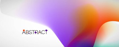 Akışkan renk gradyanı soyut arkaplan, modaya uygun renkli duvar kağıdı. Pankartlar, broşürler, posterler, afişler ve kapaklar için vektör ilüstrasyonu