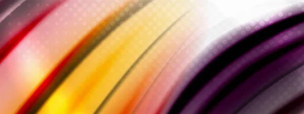 Abstrakter Hintergrund. Glatte fließende Linien, verschwommene Wellen, Streifen in Regenbogenfarben. Vektor-Illustrationen für Covers, Banner, Flyer, Poster und andere — Stockvektor