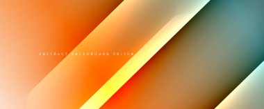 Dinamik diyagonal çizgileri olan akışkan eğimler soyut arkaplan. Dinamik ışık ve gölge efektleriyle parlak renkler. Vektör duvar kağıdı veya poster