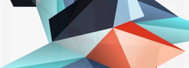 3d mozaik soyut arkaplan, düşük poli şekilli geometrik tasarım