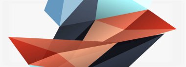 3d mozaik soyut arkaplan, düşük poli şekilli geometrik tasarım
