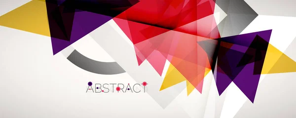 Geometrische abstracte achtergrond. Kleur driehoek vormen. Vector illustratie voor covers, banners, flyers en posters en andere ontwerpen — Stockvector