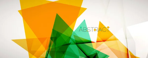 Geometrischer abstrakter Hintergrund. Farbdreieck-Formen. Vektor-Illustration für Covers, Banner, Flyer, Poster und andere Designs — Stockvektor