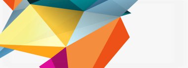 3d mozaik soyut arkaplan, düşük poli şekilli geometrik tasarım