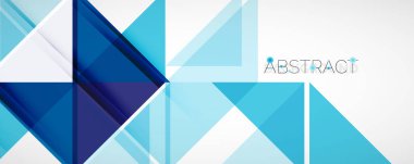 Geometrik soyut arkaplan. Tekno renk üçgen şekilleri. Kapaklar, afişler, el ilanları ve posterler ve diğer tasarımlar için vektör illüstrasyonu