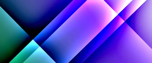 Vätskelutningar med dynamiska diagonala linjer abstrakt bakgrund. Ljusa färger med dynamiskt ljus och skuggeffekter. Vektor tapeter eller affisch — Stock vektor