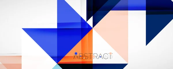 Geometric abstract background. Techno color triangle shapes. Vector illustration for covers, banners, flyers and posters and other designs — Stock Vector