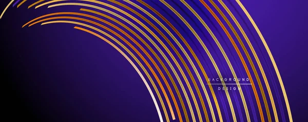 Soyut renkli çizgiler vektör arkaplanı. İnternet, büyük veri ve teknoloji bağlantıları kavramı, soyut şablon