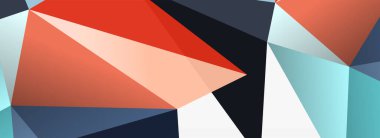 3d mozaik soyut arkaplan, düşük poli şekilli geometrik tasarım