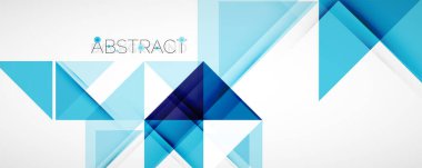 Vektör üçgen geometrik arkaplan kümesi. Kapaklar, afişler, el ilanları ve posterler ve diğer tasarımlar için vektör illüstrasyonu