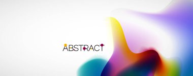 Akışkan renk gradyanı soyut arkaplan, modaya uygun renkli duvar kağıdı. Pankartlar, broşürler, posterler, afişler ve kapaklar için vektör ilüstrasyonu