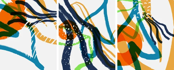 Sociale media abstracte achtergronden. Abstracte handgetekende krabbels. Vector illustratie voor covers, banners, flyers — Stockvector