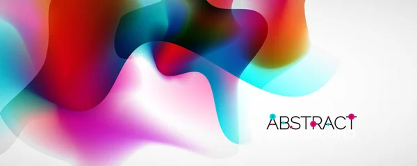 Vätskefärg gradient abstrakt bakgrund, trendiga färgglada tapeter. Vektorillustration för plakat, broschyrer, affischer, banderoller och omslag — Stock vektor