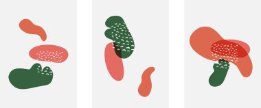 El çizimi karalama şekilleri, duvar resimleri, vektör soyut arka plan şablonları. A4 poster tasarımı veya kapaklar, afişler, broşürler için