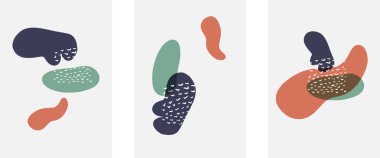 El çizimi karalama şekilleri, duvar resimleri, vektör soyut arka plan şablonları. A4 poster tasarımı veya kapaklar, afişler, broşürler için