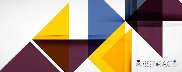 Set von geometrischen Vektordreieck-Hintergründen. Vektor-Illustration für Covers, Banner, Flyer, Poster und andere Designs — Stockvektor