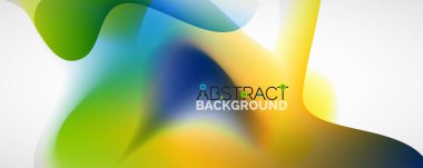 Akışkan renk gradyanı soyut arkaplan, modaya uygun renkli duvar kağıdı. Pankartlar, broşürler, posterler, afişler ve kapaklar için vektör ilüstrasyonu