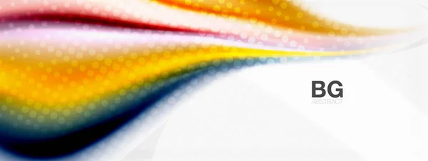 Contexto abstrato. Linhas fluidas suaves, ondas borradas, listras de estilo de cor do arco-íris. Ilustrações vetoriais para capas, banners, folhetos e cartazes e outros —  Vetores de Stock