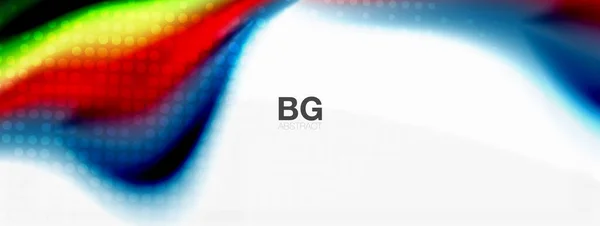 Абстрактний фон. Плавні лінії, розмиті хвилі, смуги веселкового кольору. Векторні ілюстрації для обкладинок, банерів, листівок та плакатів тощо — стоковий вектор