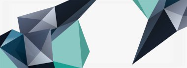 3d mozaik soyut arkaplan, düşük poli şekilli geometrik tasarım