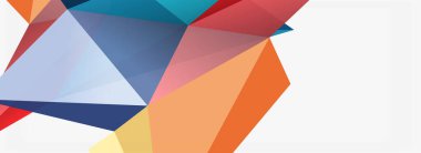 3d mozaik soyut arkaplan, düşük poli şekilli geometrik tasarım