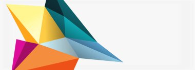 3d mozaik soyut arkaplan, düşük poli şekilli geometrik tasarım