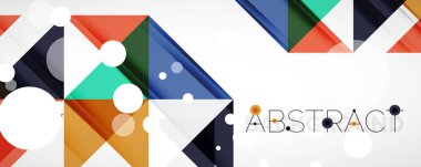 Vektör üçgen geometrik arkaplan kümesi. Kapaklar, afişler, el ilanları ve posterler ve diğer tasarımlar için vektör illüstrasyonu