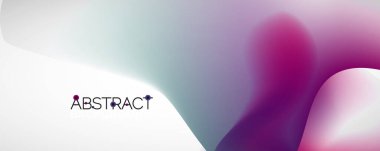 Akışkan renk gradyanı soyut arkaplan, modaya uygun renkli duvar kağıdı. Pankartlar, broşürler, posterler, afişler ve kapaklar için vektör ilüstrasyonu