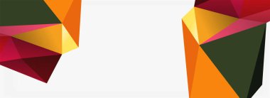 3d mozaik soyut arkaplan, düşük poli şekilli geometrik tasarım