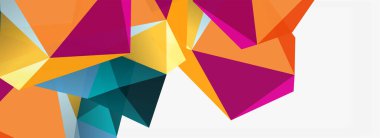 3d mozaik soyut arkaplan, düşük poli şekilli geometrik tasarım