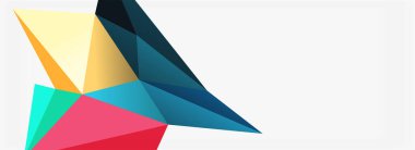 3d mozaik soyut arkaplan, düşük poli şekilli geometrik tasarım