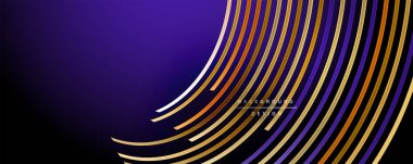 Soyut renkli çizgiler vektör arkaplanı. İnternet, büyük veri ve teknoloji bağlantıları kavramı, soyut şablon