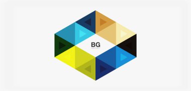 Kapak, afiş, el ilanı ve poster ve diğer şablon için mozaik üçgen deseni soyut arkaplan