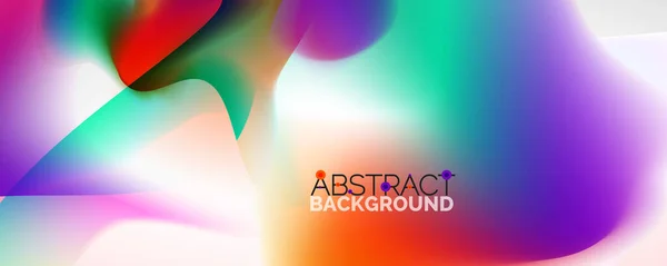 Fluid color gradient abstract background, trendy colorful wallpaper. Vector illustration for placards, brochures, posters, banners and covers — Stock Vector