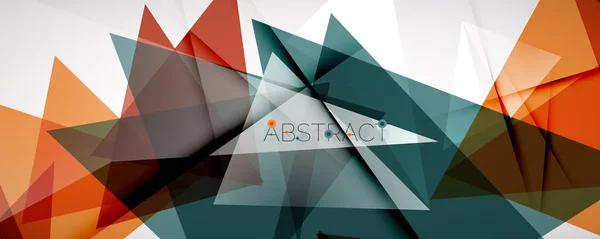 Geometrischer abstrakter Hintergrund. Farbdreieck-Formen. Vektor-Illustration für Covers, Banner, Flyer, Poster und andere Designs — Stockvektor