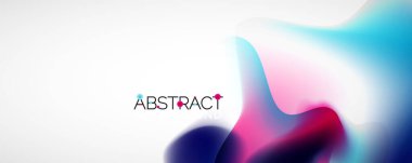 Akışkan renk gradyanı soyut arkaplan, modaya uygun renkli duvar kağıdı. Pankartlar, broşürler, posterler, afişler ve kapaklar için vektör ilüstrasyonu