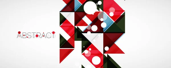 Geometryczne abstrakcyjne tło. Techno kształty trójkąta kolorów. Ilustracja wektorowa osłon, transparentów, ulotek i plakatów oraz pozostałych wzorów — Wektor stockowy