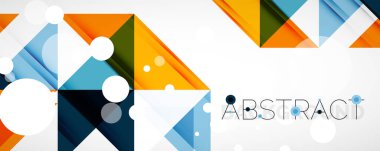 Vektör üçgen geometrik arkaplan kümesi. Kapaklar, afişler, el ilanları ve posterler ve diğer tasarımlar için vektör illüstrasyonu