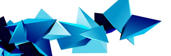 Triangel mosaik abstrakt bakgrund, 3D triangulära låg poly former. Geometrisk vektorillustration för omslag, banderoller, flygblad och affischer och andra — Stock vektor