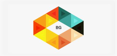 Kapak, afiş, el ilanı ve poster ve diğer şablon için mozaik üçgen deseni soyut arkaplan