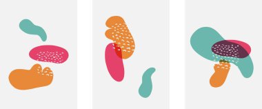 El çizimi karalama şekilleri, duvar resimleri, vektör soyut arka plan şablonları. A4 poster tasarımı veya kapaklar, afişler, broşürler için