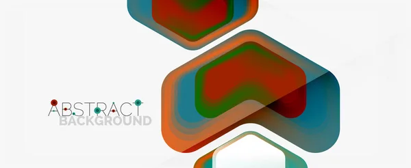 Vector 3d composição geométrica seta, fundo abstrato para apresentação de negócios ou tecnologia, cartaz internet ou capa de brochura web, papel de parede —  Vetores de Stock